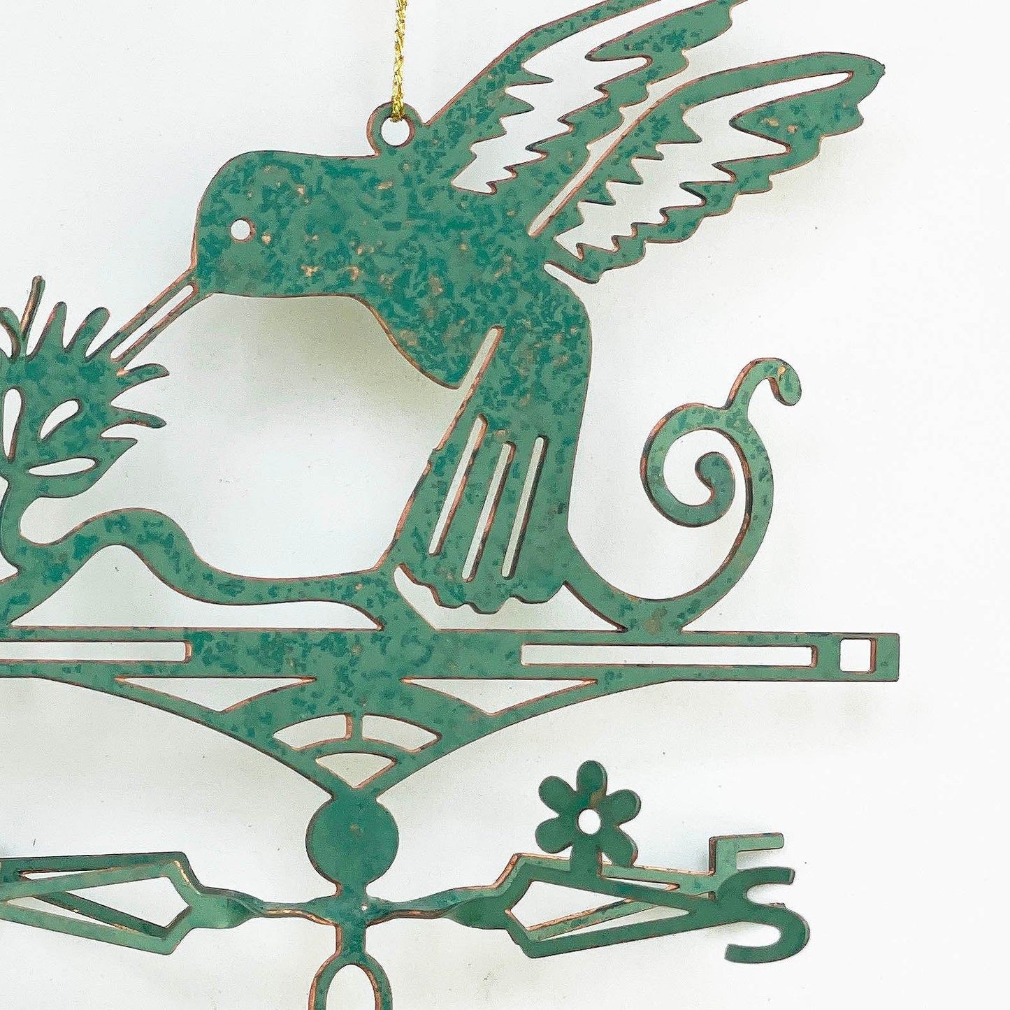 Hummingbird Theme Gift - Miniature Copper Weathervane - Wild Bunch Studio
