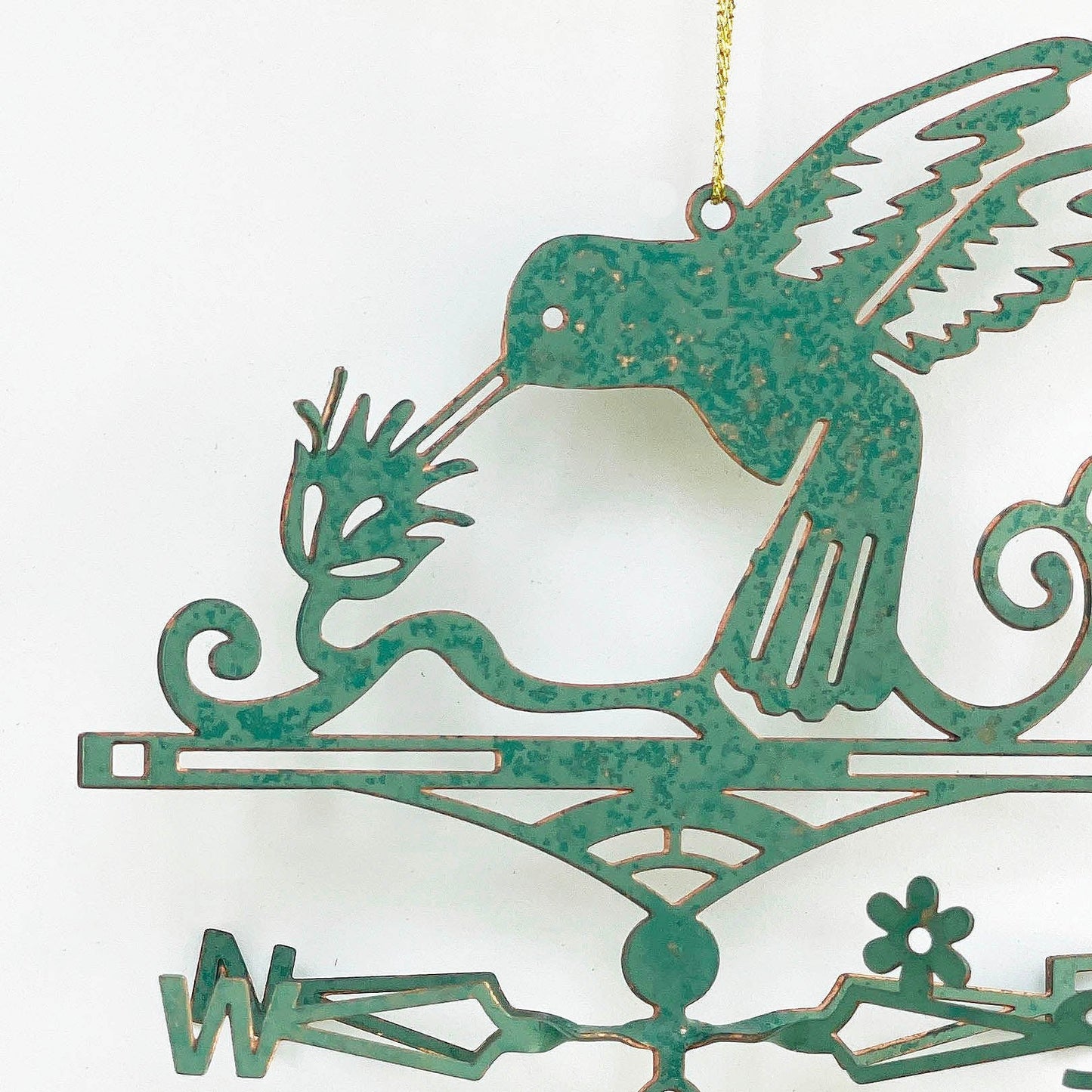 Hummingbird Theme Gift - Miniature Copper Weathervane - Wild Bunch Studio