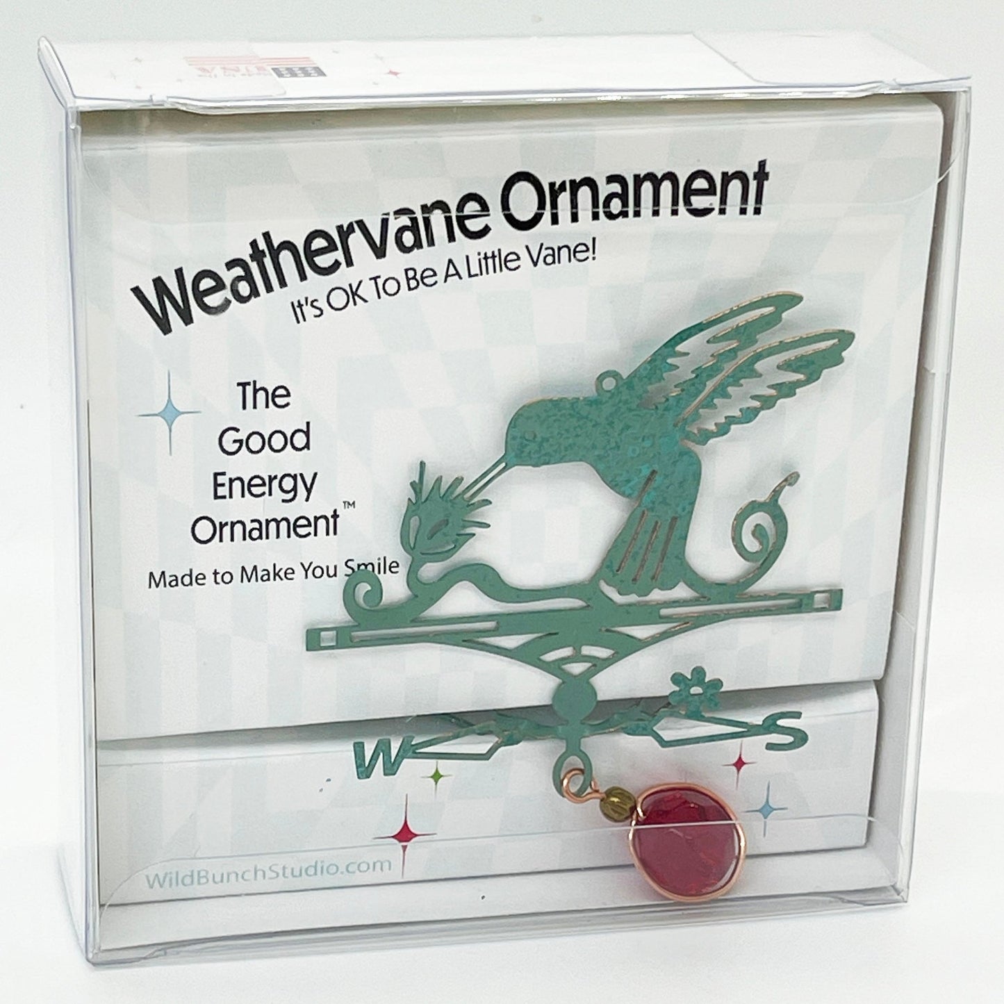 Hummingbird Theme - Miniature Copper Weathervane - Wild Bunch Studio