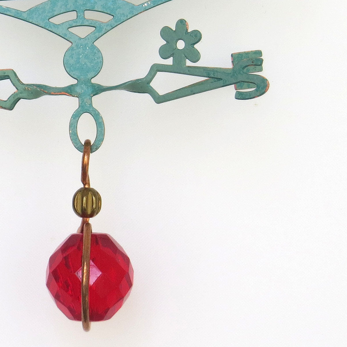 Hummingbird Theme - Miniature Copper Weathervane - Wild Bunch Studio