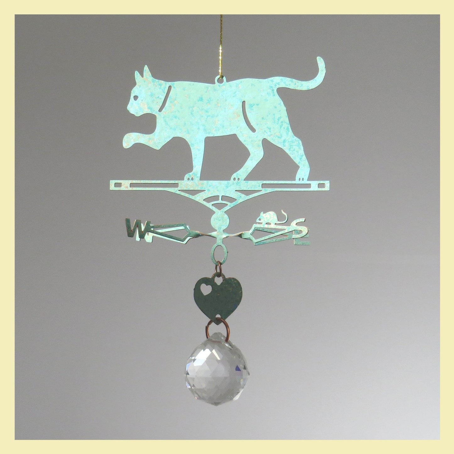 Suncatcher Cat Theme Weathervane - Wild Bunch Studio
