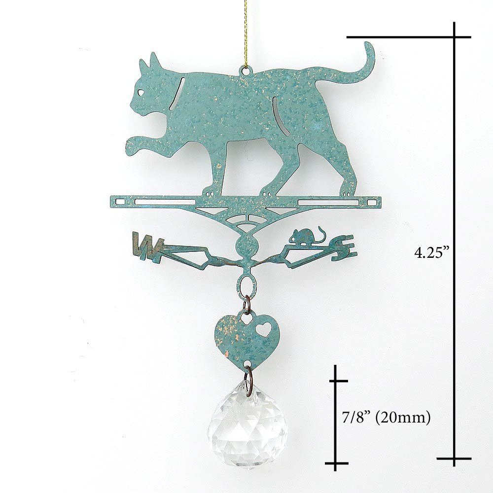 Suncatcher Cat Theme Weathervane - Wild Bunch Studio