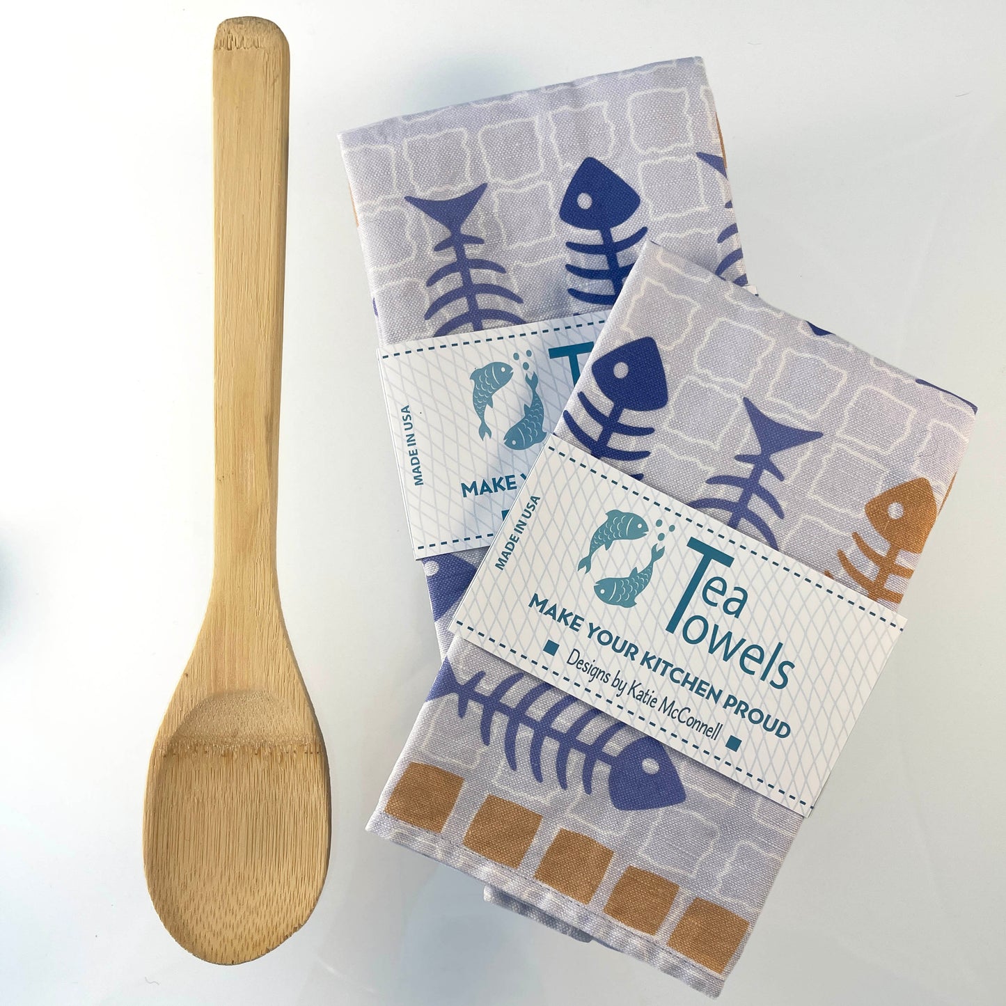 Bone Fish Tea Towel