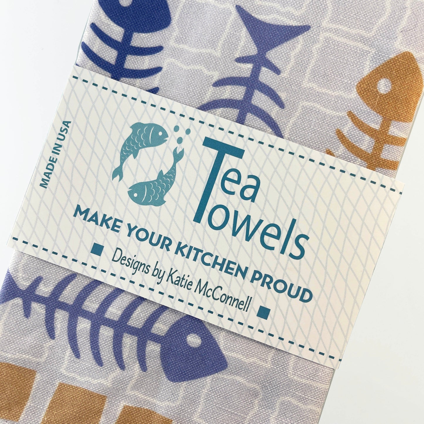 Bone Fish Tea Towel