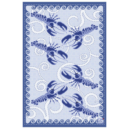 Big Blue Octopus Tea Towel