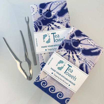 Big Blue Octopus Tea Towel - Wild Bunch Studio