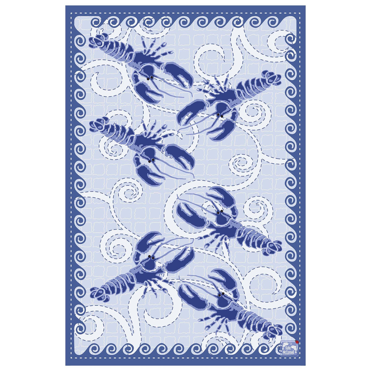 Big Blue Octopus Tea Towel - Wild Bunch Studio
