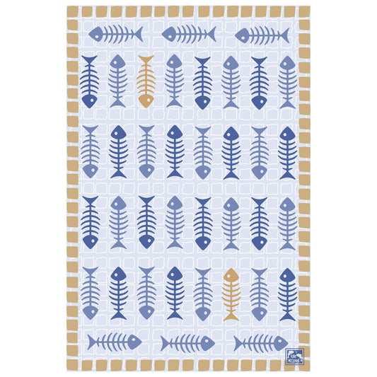 Bone Fish Tea Towel - Wild Bunch Studio