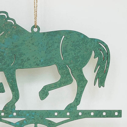 Horse Theme Gift - Miniature Copper Weathervane - Wild Bunch Studio