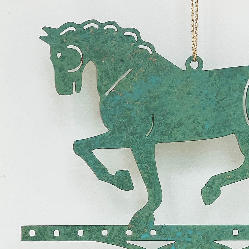 Horse Theme Gift - Miniature Copper Weathervane - Wild Bunch Studio