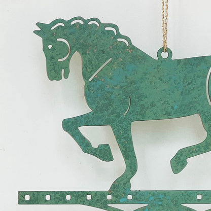 Horse Theme Gift - Miniature Copper Weathervane - Wild Bunch Studio