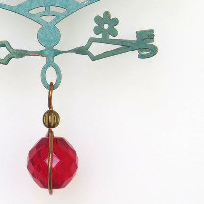Hummingbird Theme - Miniature Copper Weathervane - Wild Bunch Studio