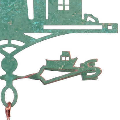 Lighthouse Coastal Theme Gift - Miniature Copper Weathervane - Wild Bunch Studio