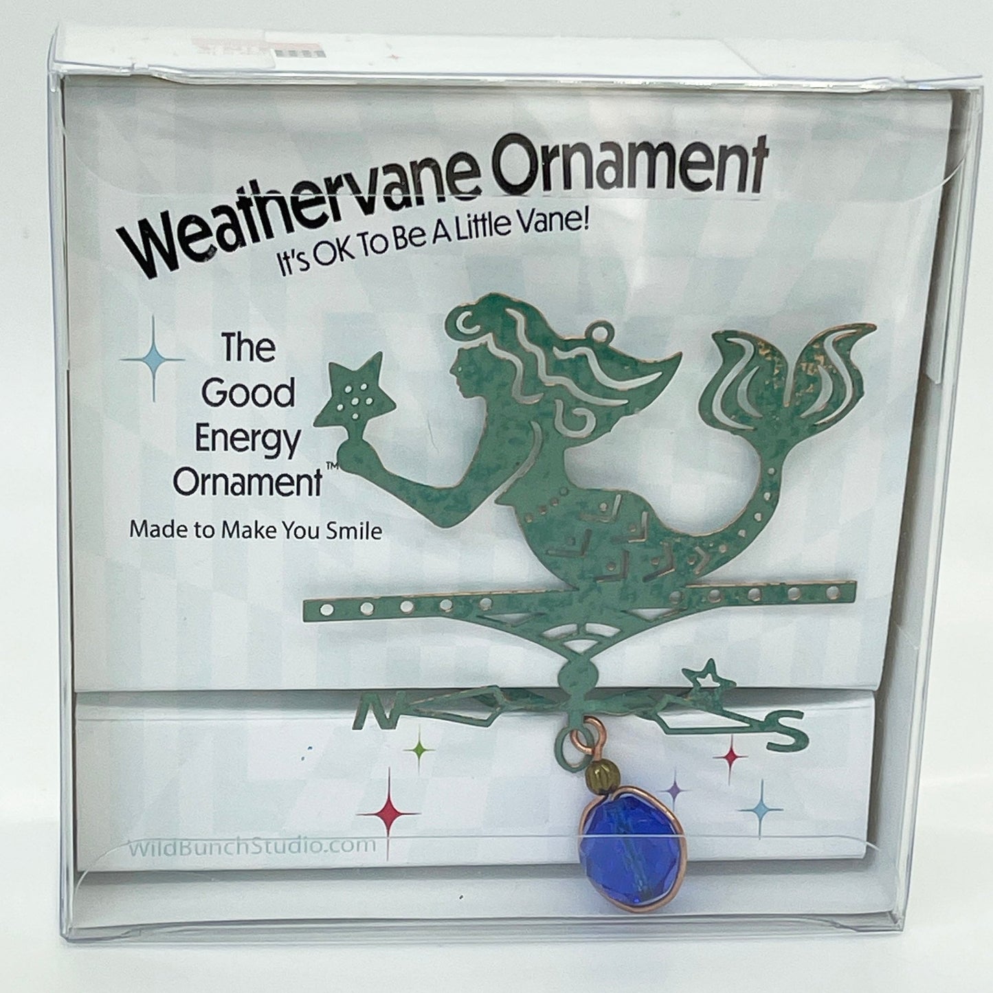 Mermaid Theme - Miniature Copper Weathervane - Wild Bunch Studio