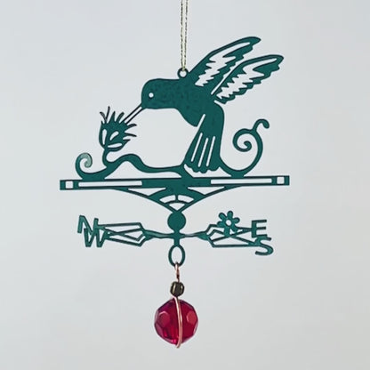 Hummingbird Weathervane | Miniature Copper Ornament Gift