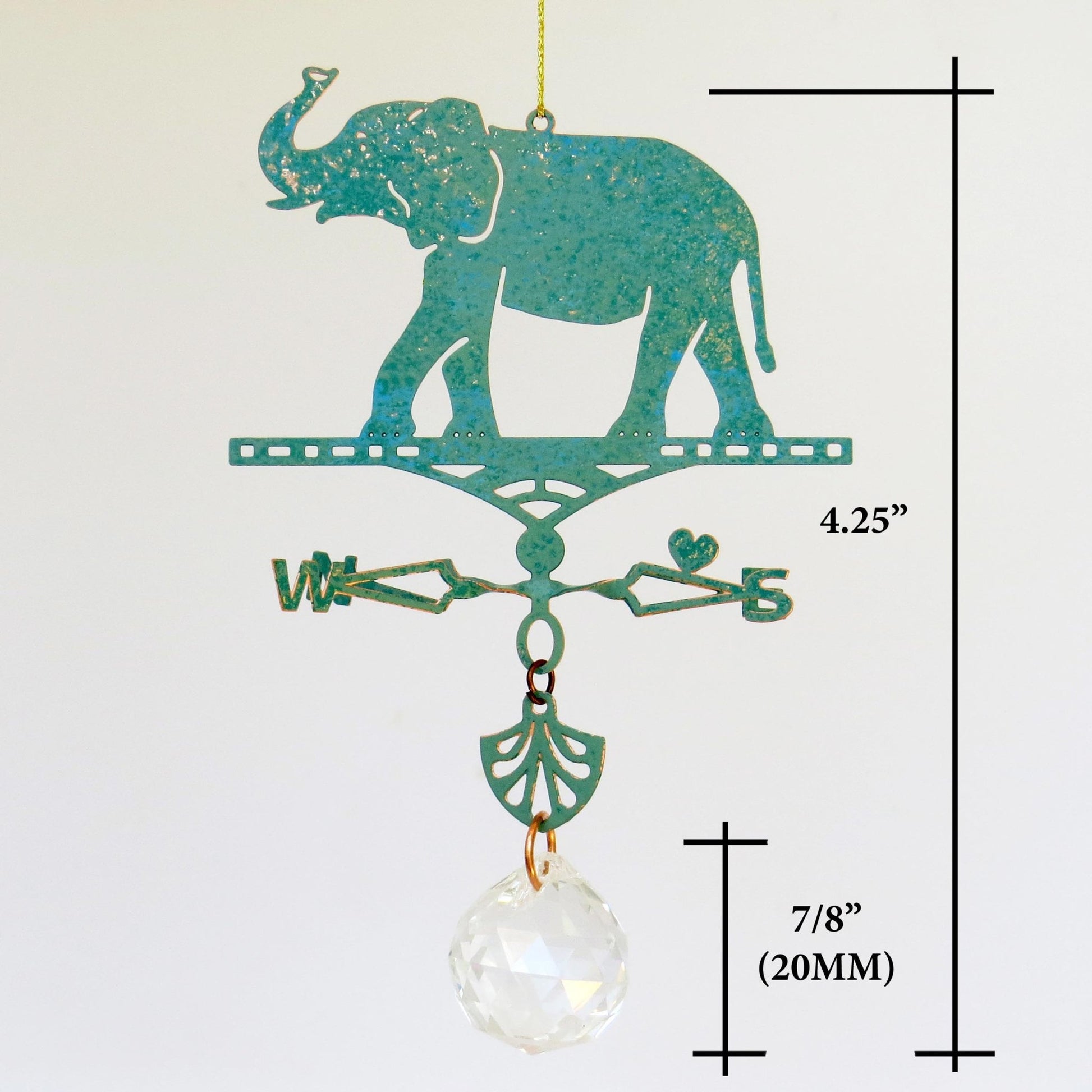 Suncatcher Elephant Themed Weathervane - Wild Bunch Studio