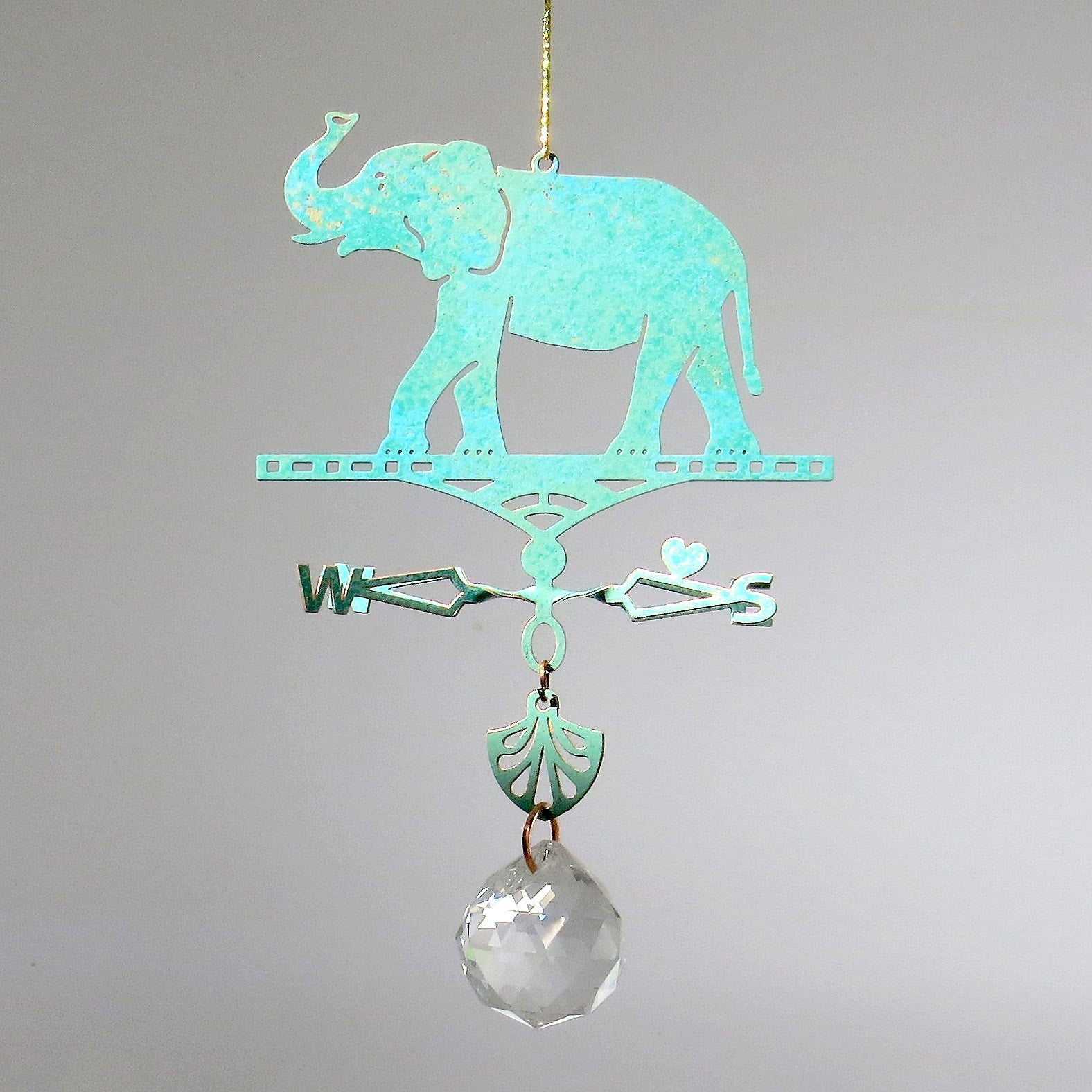 Suncatcher Elephant Themed Weathervane - Wild Bunch Studio