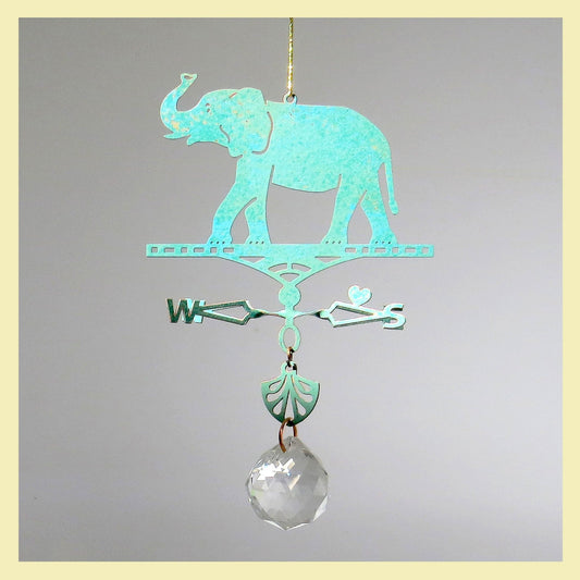 Suncatcher Elephant Themed Weathervane - Wild Bunch Studio