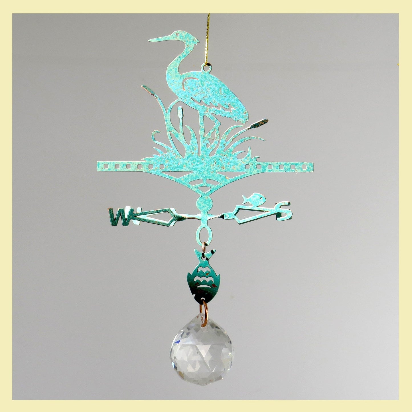 Suncatcher Heron Themed Weathervane - Wild Bunch Studio