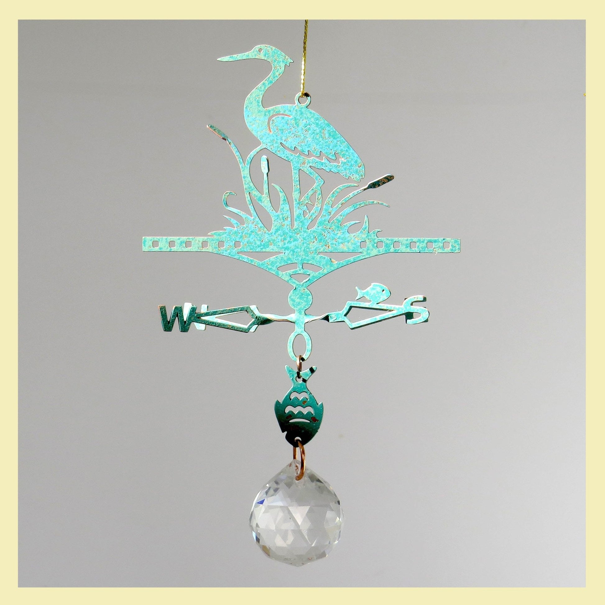 Suncatcher Heron Themed Weathervane - Wild Bunch Studio