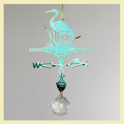 Suncatcher Heron Themed Weathervane - Wild Bunch Studio