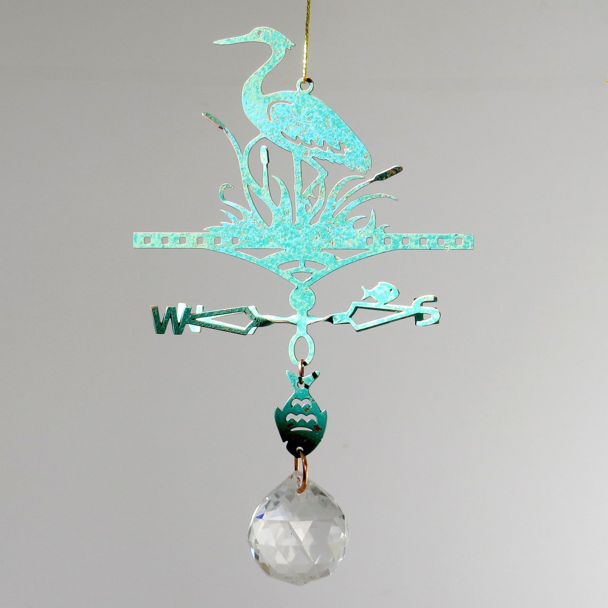 Suncatcher Heron Themed Weathervane - Wild Bunch Studio