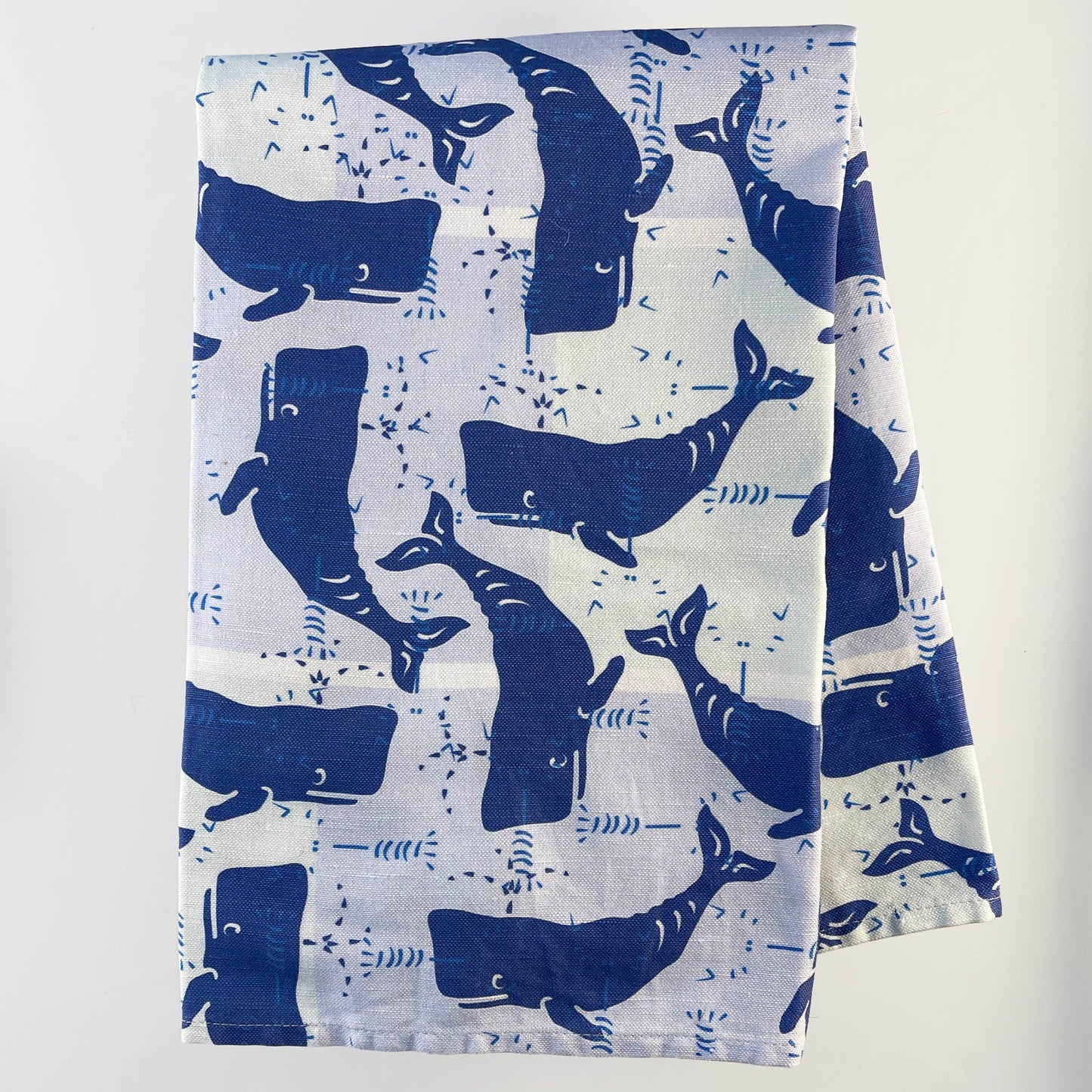 Whale Blocks - Tea | Kitchen Towel