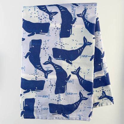 Whale Blocks - Tea | Kitchen Towel