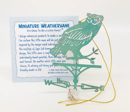 Owl Theme Ornament - Weathervane