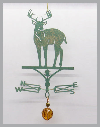 Deer Buck silhouette weathervane ornament