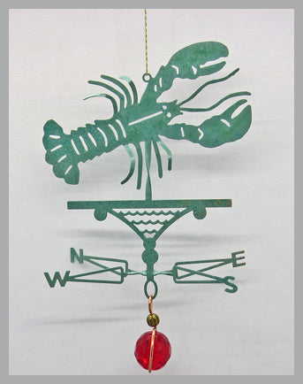 lobster silhouette weathervane ornament
