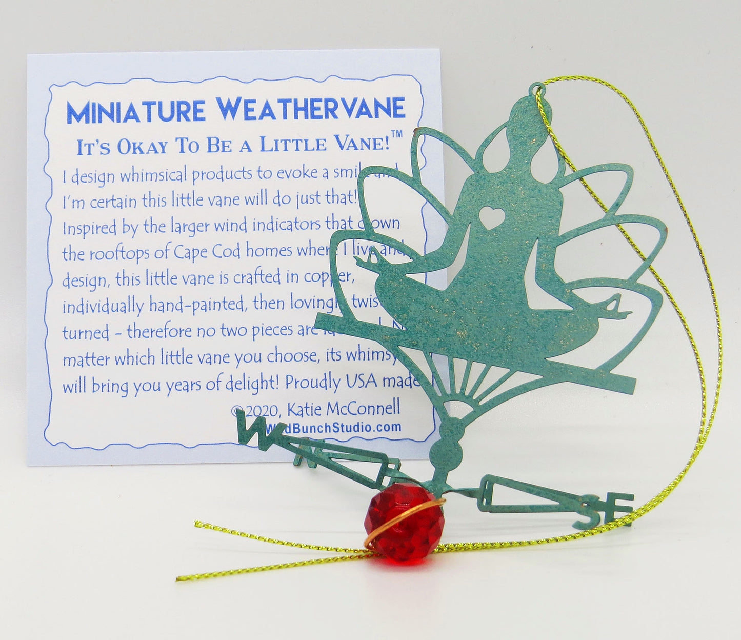 Yoga Theme Ornament - Weathervane